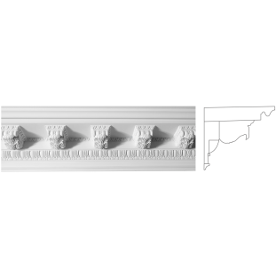 Карниз из гипса к-11 h200х250мм