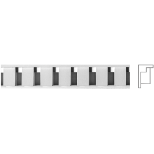 Карниз з гіпсу к-61 h46х29мм