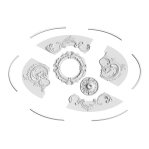 Розетка гіпсова у стилі бароко у формі овалу р-1006 h2387x1554 мм