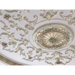 Розетка стельова з гіпсу в класичному стилі з елементами іоніки р-1 Ø500