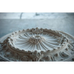 Розетка стельова з гіпсу в класичному стилі з елементами іоніки р-1 Ø500