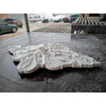 Розетка ромбоподібна з гіпсу р-9 830х530