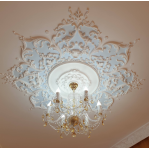 Розетка гіпсова з флористичними мотивами р-119 Ø600