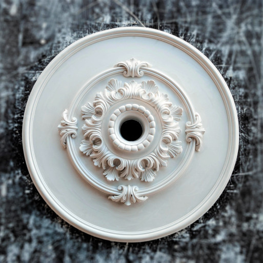 Розетка гіпсова з флористичними мотивами р-119 Ø600