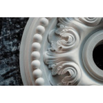 Розетка гіпсова в класичному стилі з візерунком р-129 центр Ø310