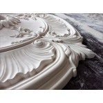 Розетка гіпсова в класичному стилі з ніжним візерунком р-173 Ø545