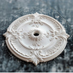 Розетка гіпсова в класичному стилі з ніжним візерунком р-173 Ø545