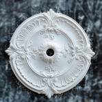 Розетка гіпсова в класичному стилі з ніжним візерунком р-173 Ø545