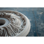 Розетка стельова з гіпсу в класичномі стилі з візерунком р-24 Ø300