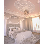 Розетка гіпсова у стилі бароко у формі овалу р-1006 h2387x1554 мм