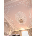 Розетка гіпсова у стилі бароко у формі овалу р-1005 2295x1510 мм