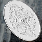 Розетка гіпсова у стилі бароко у формі овалу р-1006 h2387x1554 мм