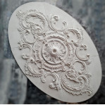 Розетка гіпсова у стилі бароко у формі овалу р-1005 2295x1510 мм