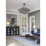 Розетка гіпсова у стилі бароко у формі овалу р-1005 2295x1510 мм