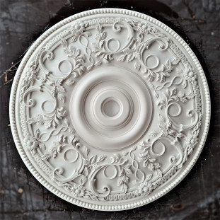 Розетка гіпсова з насиченим візерунком р-103 Ø550