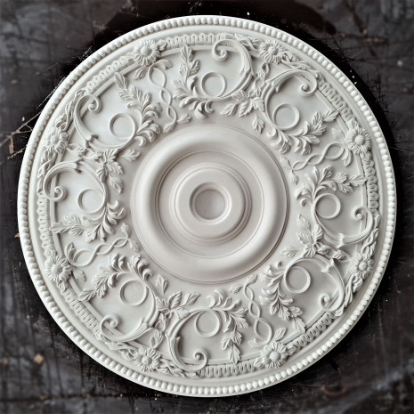 Розетка гіпсова з насиченим візерунком р-103 Ø550