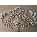 Розетка гіпсова з насиченим візерунком р-103 Ø550