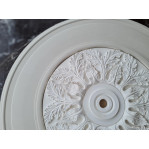 Розетка гіпсова в класичному стилі з листям р-104 Ø1140