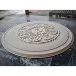 Розетка гіпсова в класичному стилі з листям р-104 Ø1140