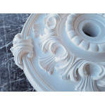 Розетка гіпсова з об'ємним малюнком у стилі рококо р-116 Ø640