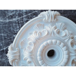 Розетка гіпсова з об'ємним малюнком у стилі рококо р-116 Ø640