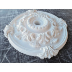 Розетка гіпсова з об'ємним малюнком у стилі рококо р-116 Ø640