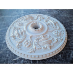 Розетка гіпсова з класичним малюнком флористики та ваз р-117 Ø500