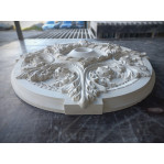 Розетка гипсовая с классическим рисунком овальной формы р-118 630х760