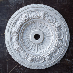 Розетка гипсовая  с ракушками в классическом стиле р-122 Ø645