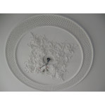 Розетка гіпсова в стилі рококо з виразною сіткою по канту р-124 Ø1960