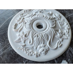 Розетка гіпсова в стилі модерн із флористичним малюнком р-132 Ø300