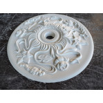 Розетка гіпсова в стилі модерн із флористичним малюнком р-132 Ø300
