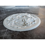 Розетка гіпсова в стилі модерн із флористичним малюнком р-132 Ø300