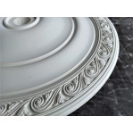 Розетка гіпсова в класичному стилі з візерунком по канту р-147 Ø645