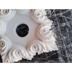 Розетка гіпсова під світильник у формі квадратної квітки р-158 - 275х275 мм. 