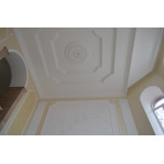 Розетка гіпсова в класичному стилі з малюнком р-160 Ø800