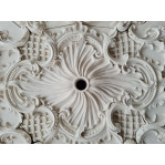 Розетка гіпсова у стилі бароко з насиченим малюнком р-161 - 1925х1410 мм.