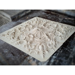 Розетка гіпсова у стилі бароко з насиченим малюнком р-161 - 1925х1410 мм.