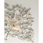 Розетка гіпсова у стилі бароко з насиченим малюнком р-161 - 1925х1410 мм.