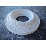 Розетка гіпсова з грецьким орнаментом під світильник р-163 Ø150