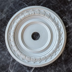 Розетка гіпсова в класичному стилі з листям р-168 Ø410