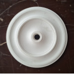 Розетка із гіпсу класична, гладка без візерунка р-17 Ø400