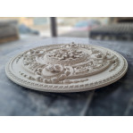 Розетка гіпсова з насиченим візерунком у класичному стилі р-170 Ø1010