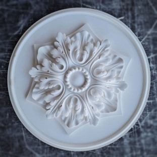 Розетка гіпсова декоративна для кесонів р-192 Ø500