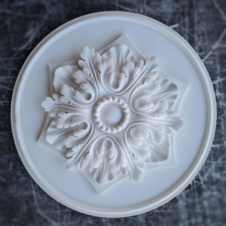 Розетка гіпсова декоративна для кесонів р-192 Ø500