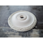 Розетка гіпсова у мінімалістичному стилі з малюнком хвилі по краю р-197 Ø500