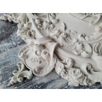 Розетка гіпсова у стилі бароко з насиченим об'ємним малюнком р-211 Ø1220