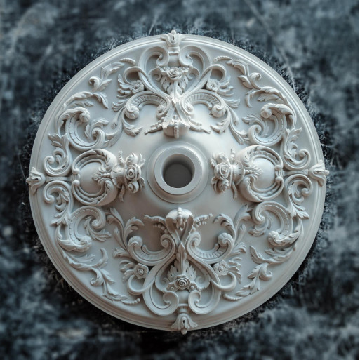 Розетка гипсовая в стиле барокко р-214 Ø700