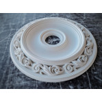 Розетка гіпсова у класичному стилі з візерунком по краю р-232 Ø350