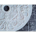 Розетка гіпсова у стилі рококо з витонченим малюнком р-250 Ø880